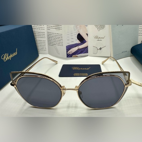 New! 👑CHOPARD ICE CUBE Sunglasses SCHF74 300F, Authentic - Picture 5 of 16